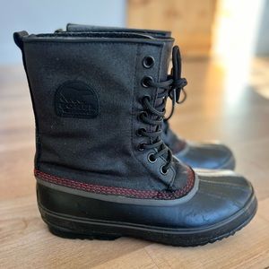 SOREL MEN'S SIZE 9.5—-1964 PREMIUM T WATERPROOF LEATHER SNOW BOOTS